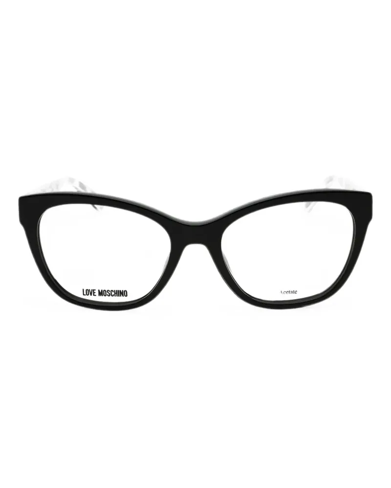 Moschino Cat-Eye-Brille - Schwarz Schwarz