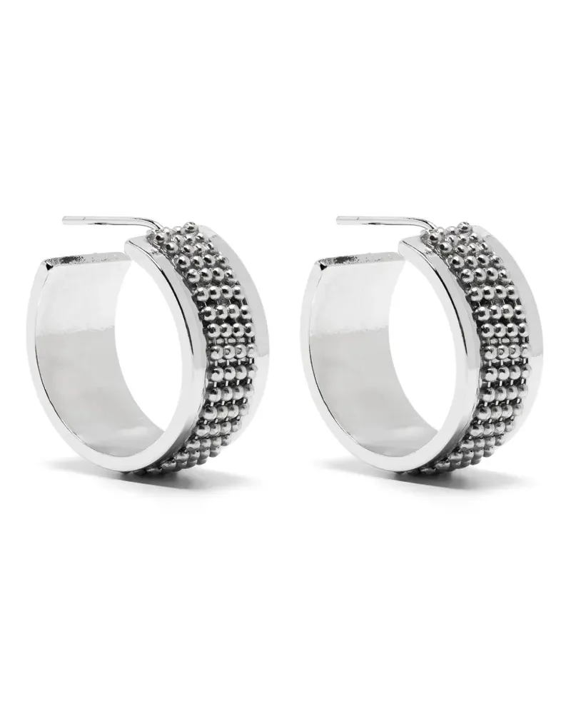 Peserico Ball Ohrringe mit Kettendetail - Silber Silber