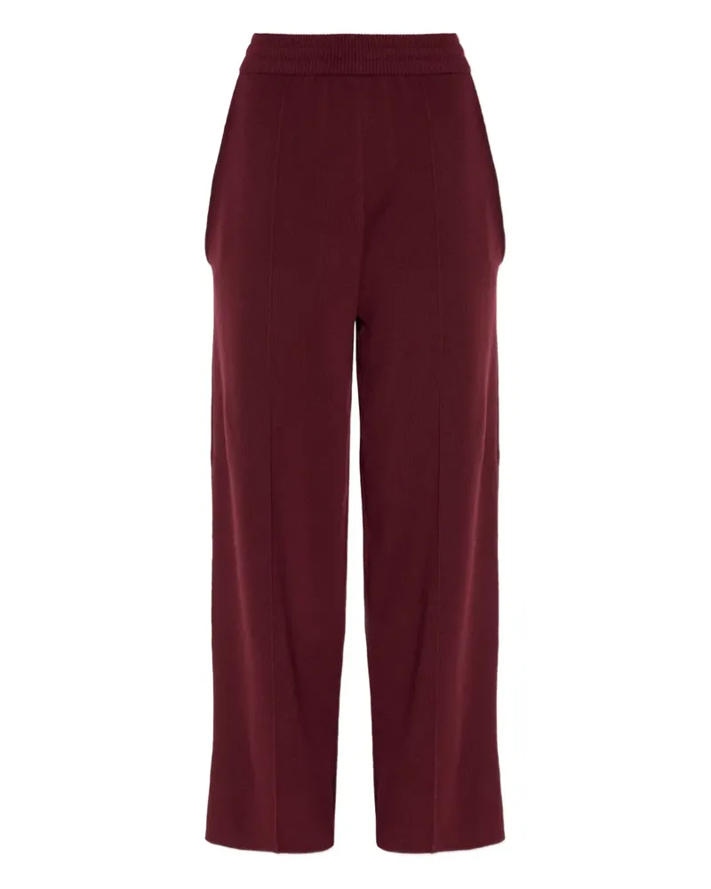 Lanvin elasticated-waistband wool-blend trousers - Rot Rot