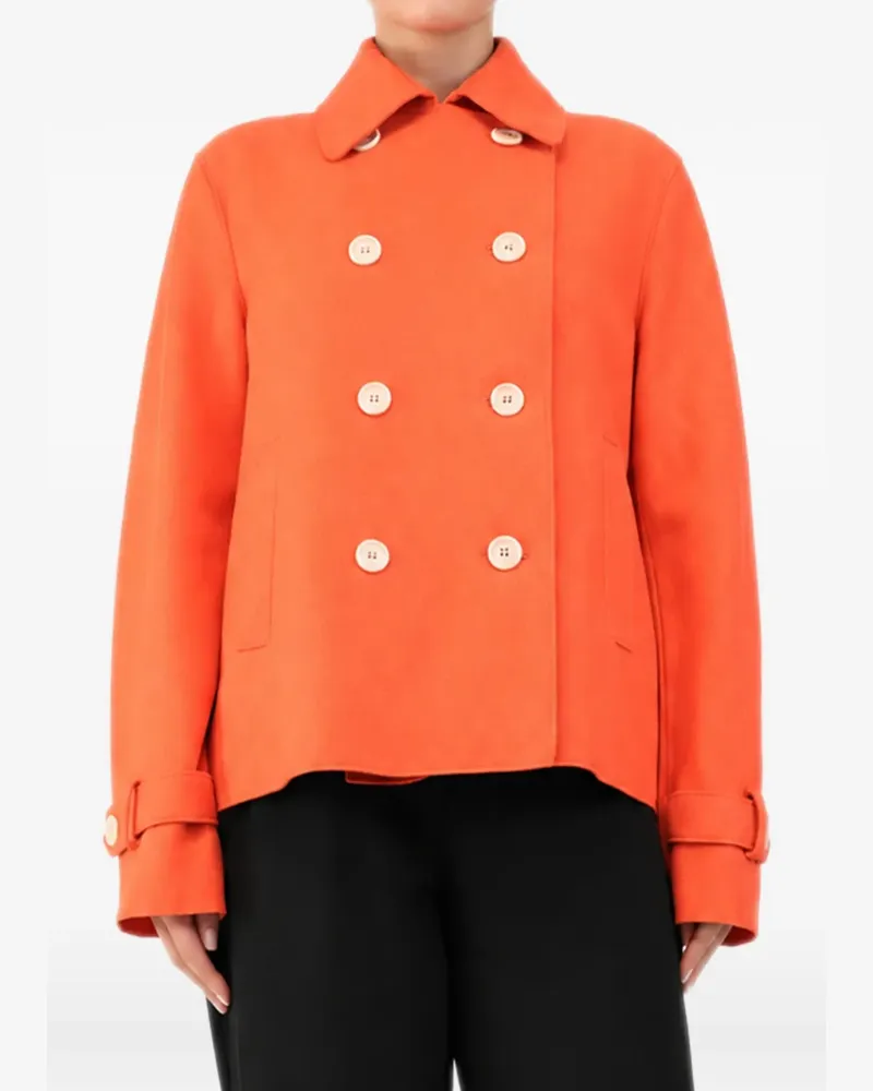 Harris Wharf London double-breasted jacket - Orange Orange