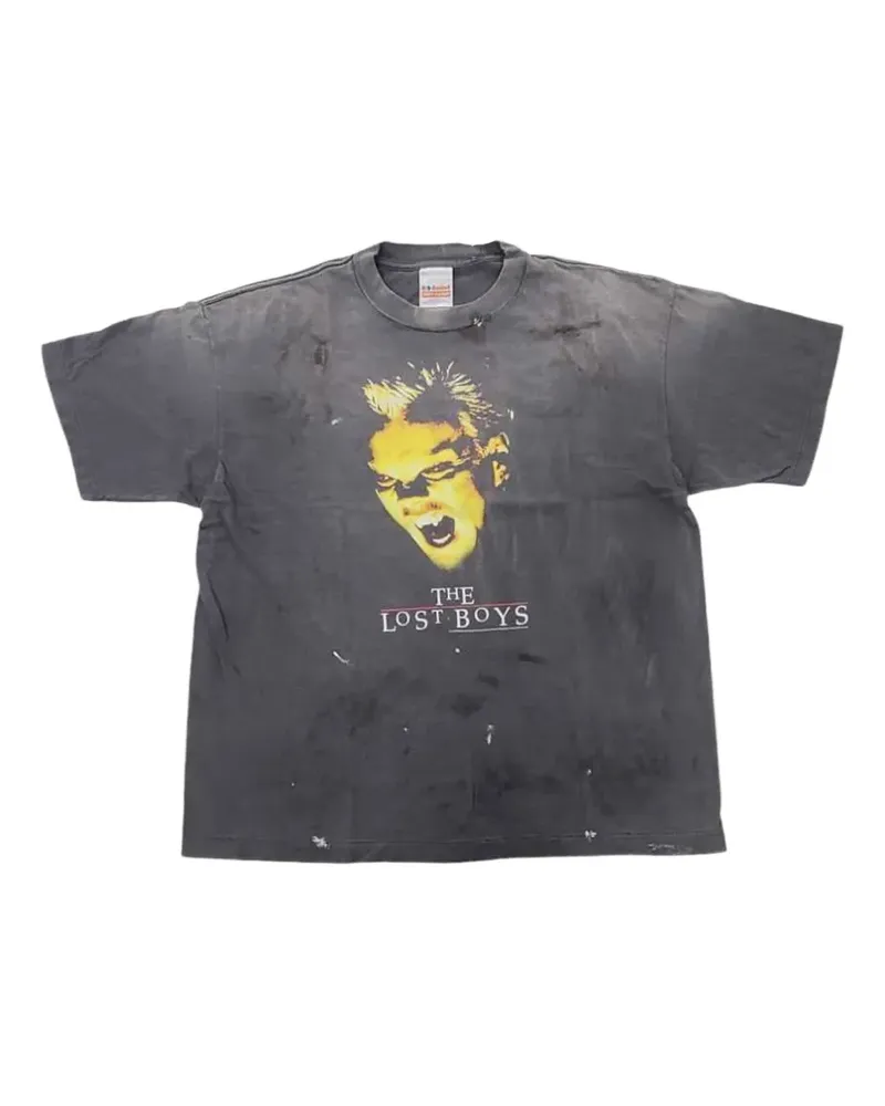 SAINT MXXXXXX T-Shirt mit grafischem Print - Schwarz Schwarz