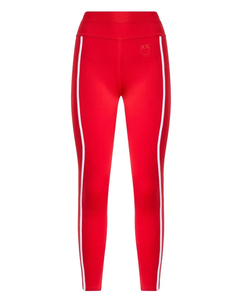 Pinko Leggings mit Streifen - Rot Rot