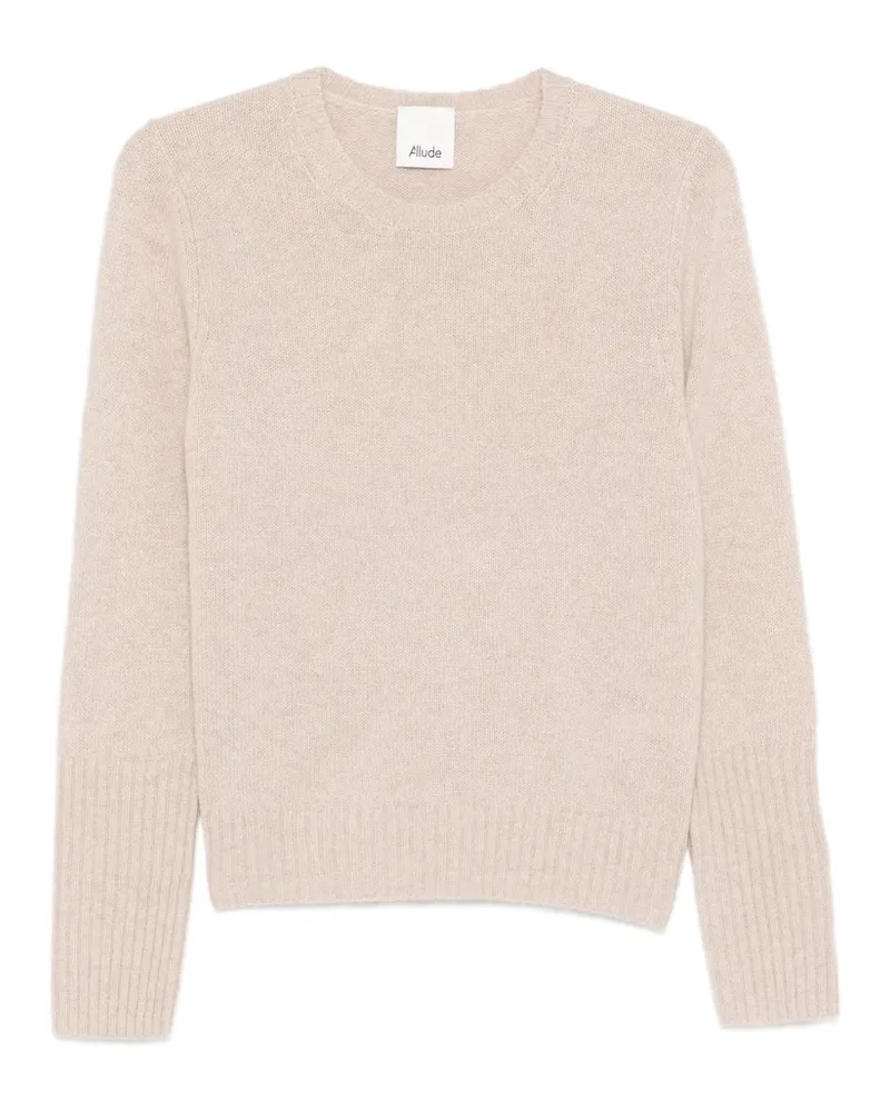ALLUDE Pullover mit rundem Ausschnitt - Nude Nude