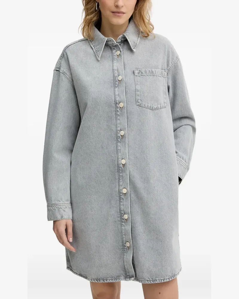 Marc O'Polo Mini-Hemdkleid mit Knöpfen - Grau Grau