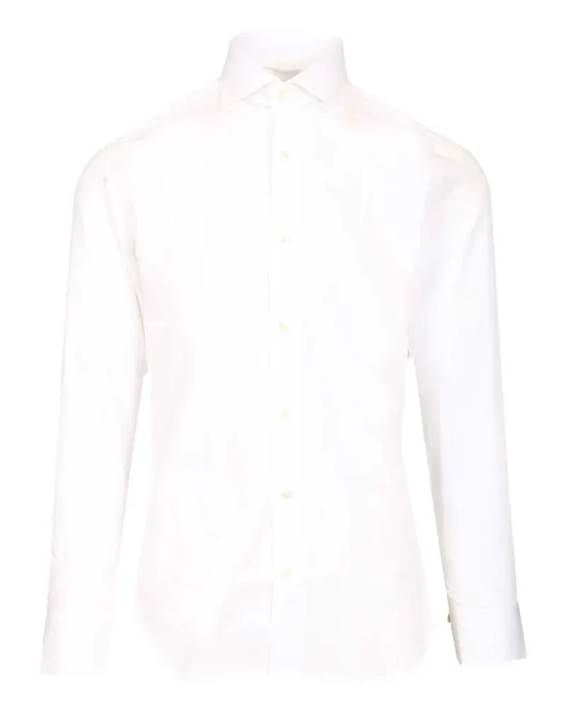 Al Duca D’Aosta 1902 Hemd aus Baumwoll-Twill - Weiß Weiß
