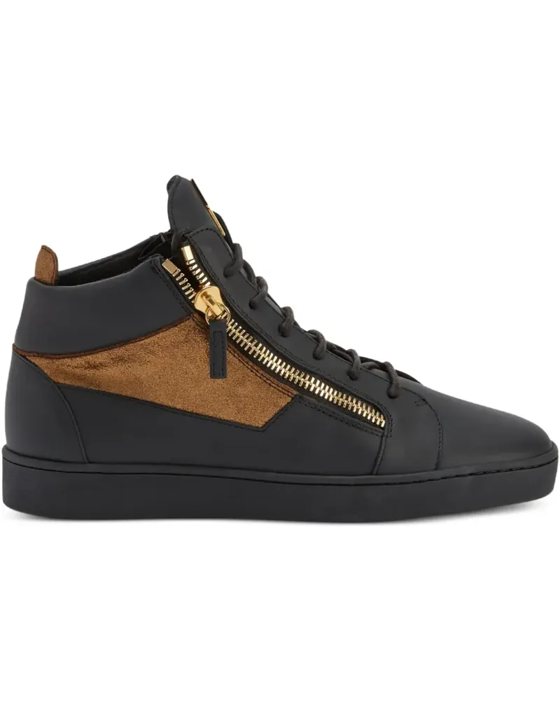 Giuseppe Zanotti Kriss High-Top-Sneakers mit Reißverschluss - Schwarz Schwarz