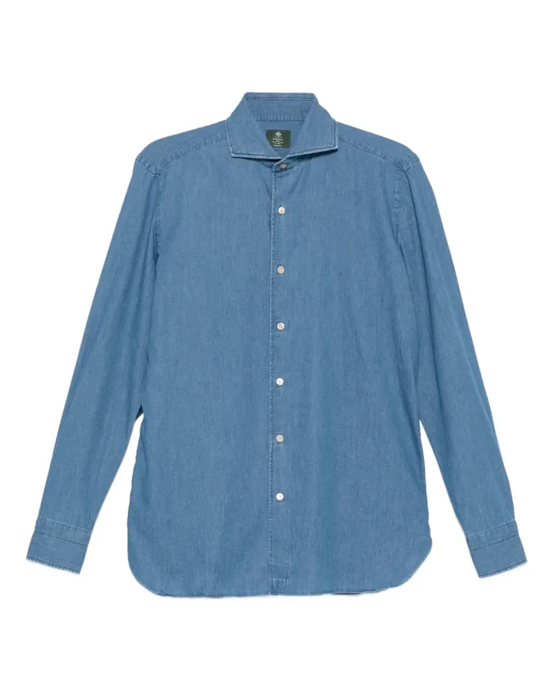 Luigi Borrelli Langärmeliges Hemd - Blau Blau