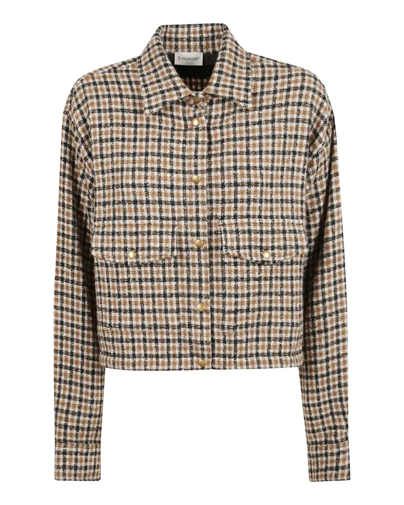 Moncler plaid cropped shirt - Braun Braun