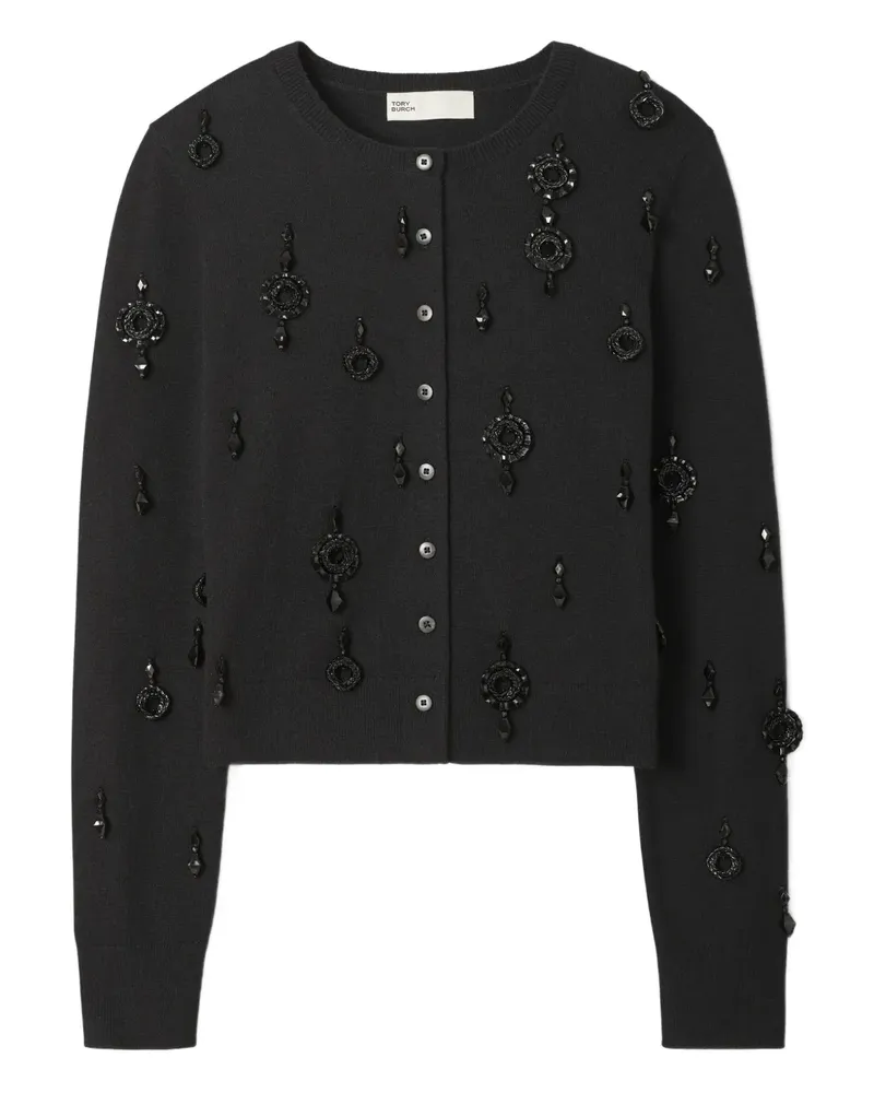 Tory Burch embellished cardigan - Schwarz Schwarz