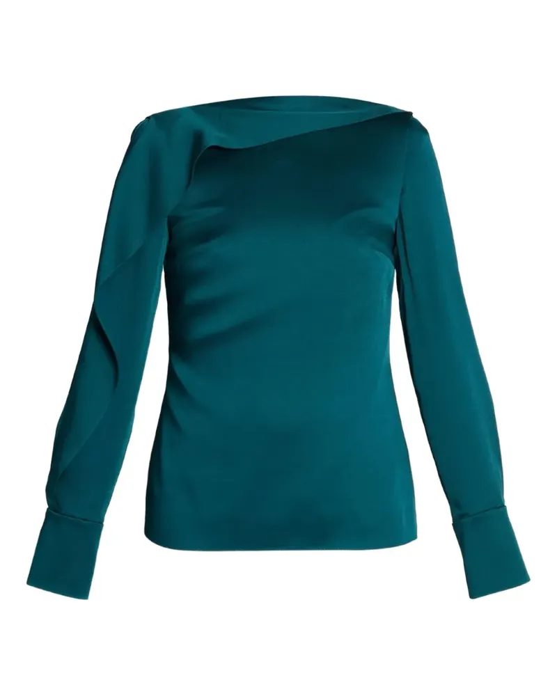 Erdem Top mit drapierten Rüschen - Grün Grün