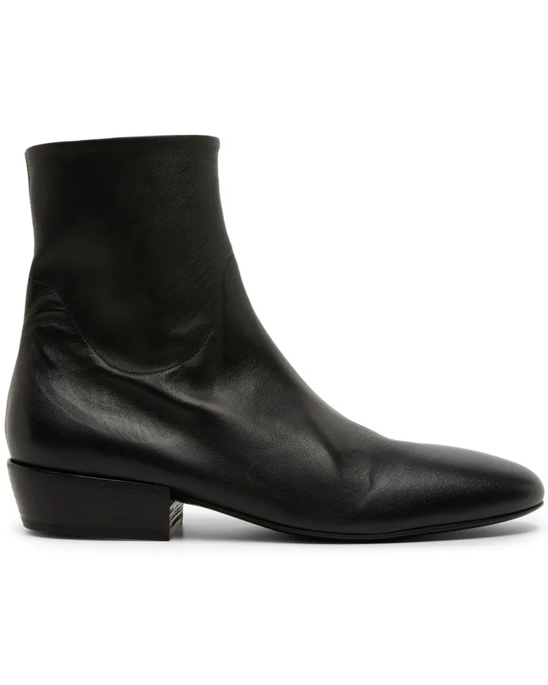 Marsèll Knöchelhohe Lederstiefel - Schwarz Schwarz