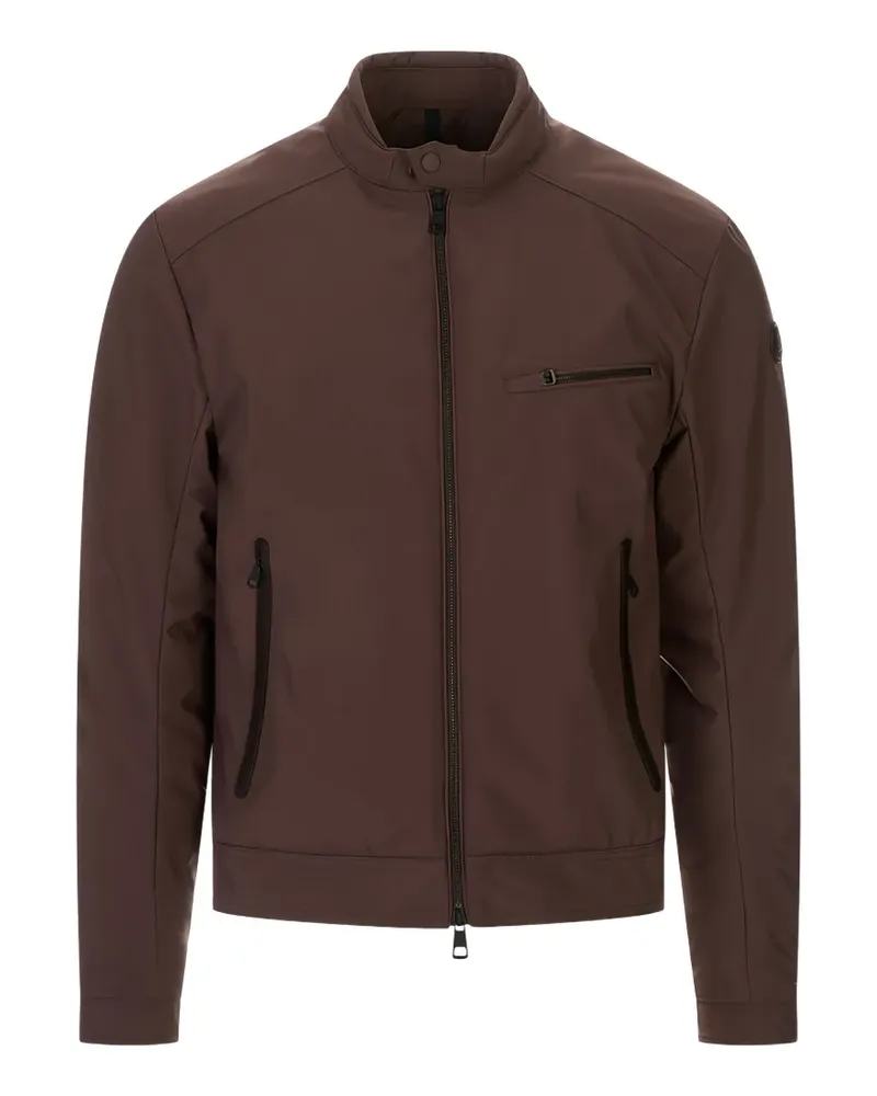 Moncler zip-up biker jacket - Braun Braun