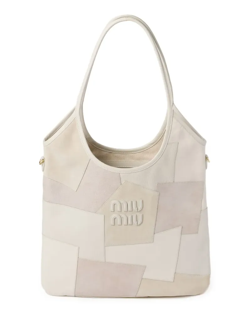 Miu Miu Ivy Patchwork-Tasche - Weiß Weiß