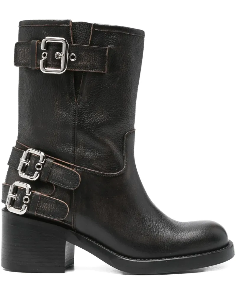 Chloé Stiefel aus Leder 60mm - Schwarz Schwarz