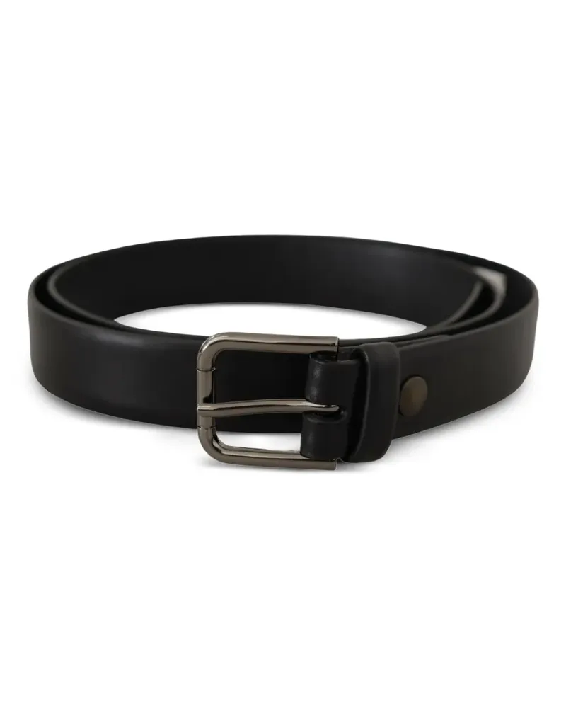 Dolce & Gabbana Schnallengürtel aus Leder - Schwarz Schwarz