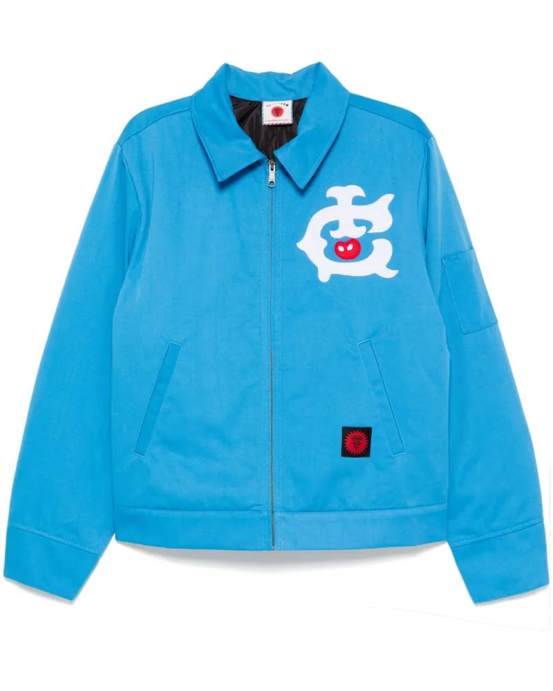 ICECREAM Gefütterte Jacke mit Logo-Patch - Blau Blau