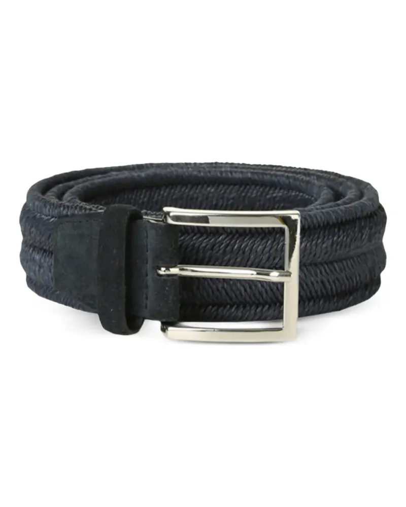 Orciani linen bucklet belt - Blau Blau