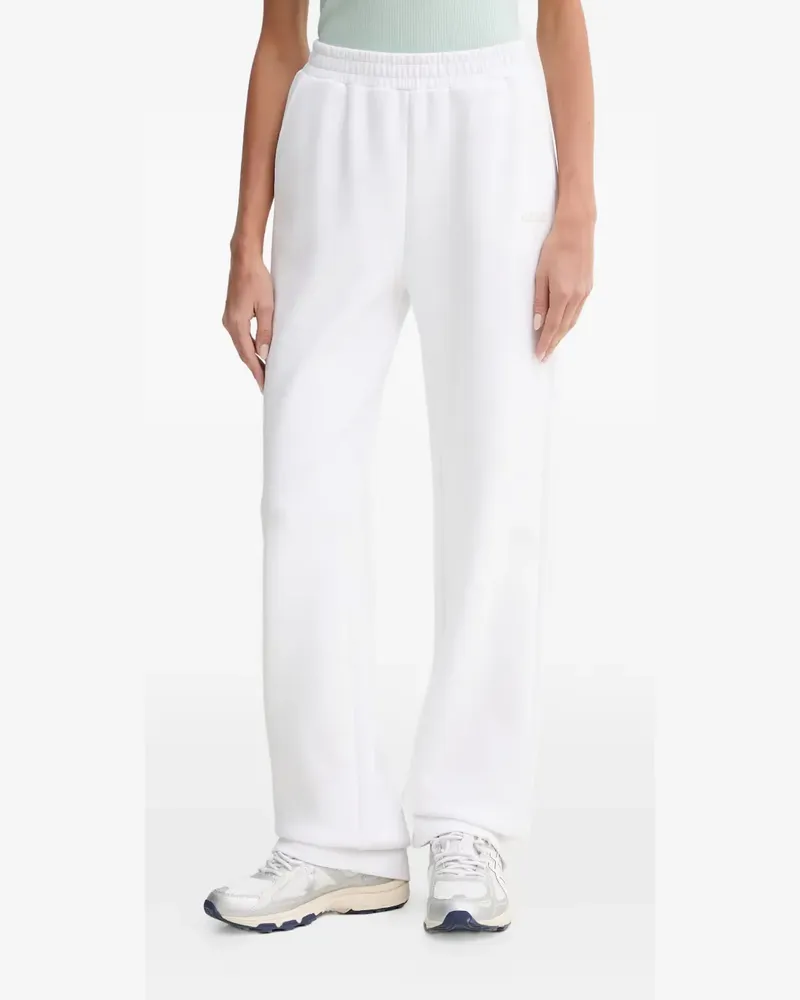 Guess logo-embroidered track pants - Weiß Weiß