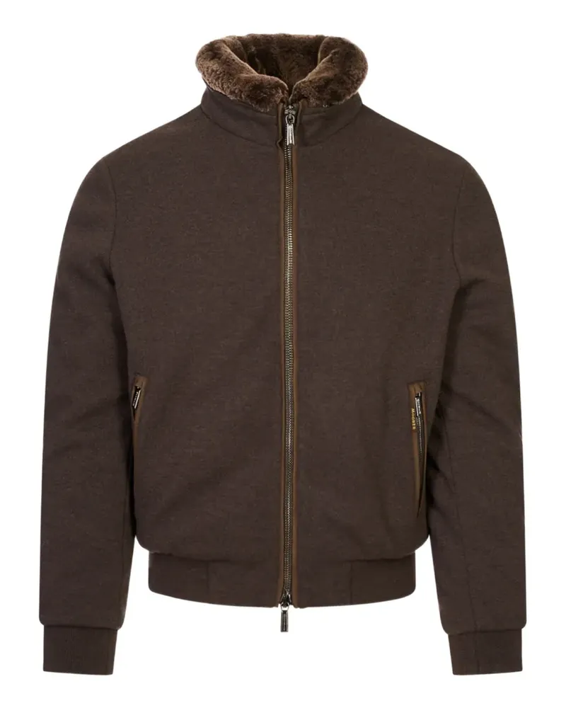MOORER Bellati-MRW Jacke mit Reißverschluss - Braun Braun