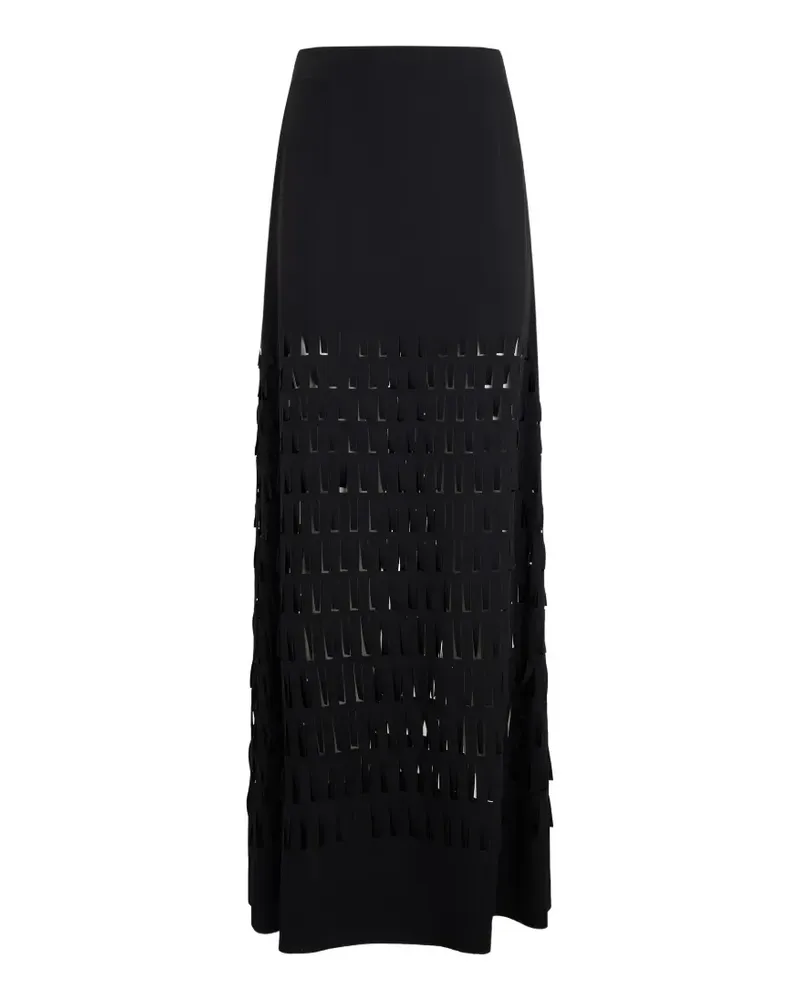 Alberta Ferretti Maxirock mit Cut-Outs - Schwarz Schwarz