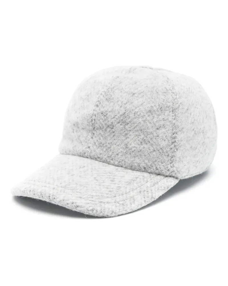 Lorena Antoniazzi Baseballkappe mit Lederriemen - Grau Grau