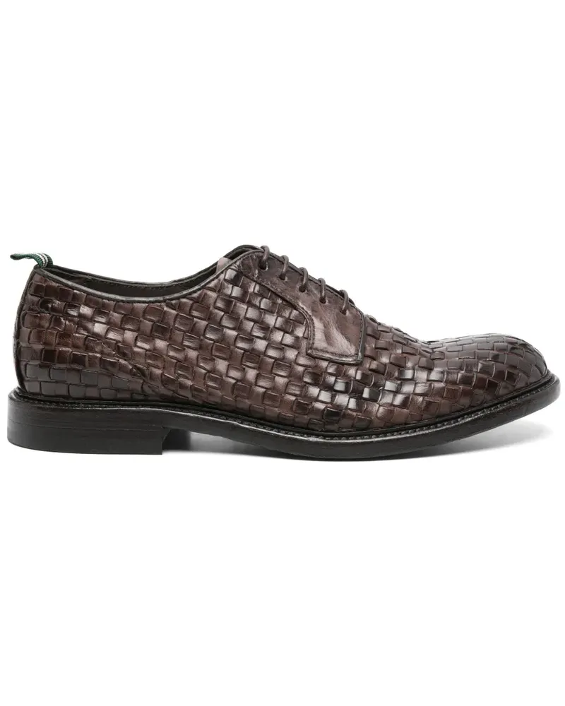 Green George Gewebte Derby-Schuhe - Braun Braun
