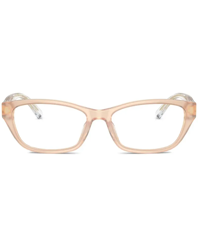 Emporio Armani Brille mit eckigem Gestell - Nude Nude