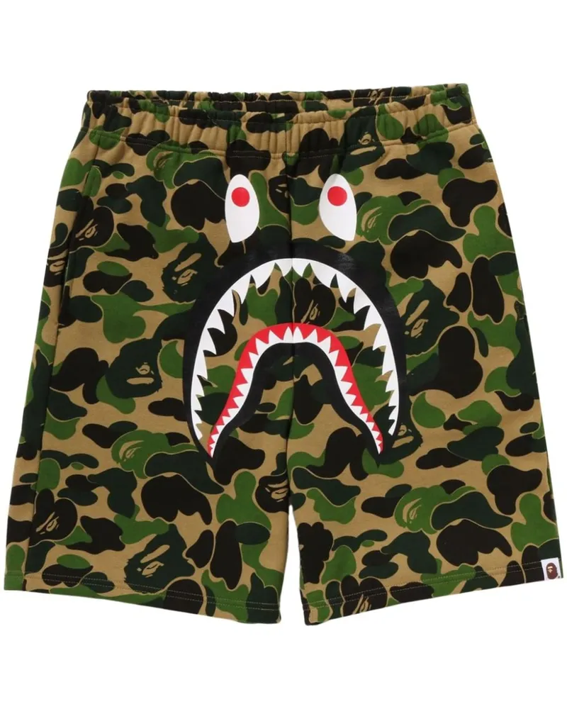 BAPE Abc Camo Shark Joggingshorts Grün