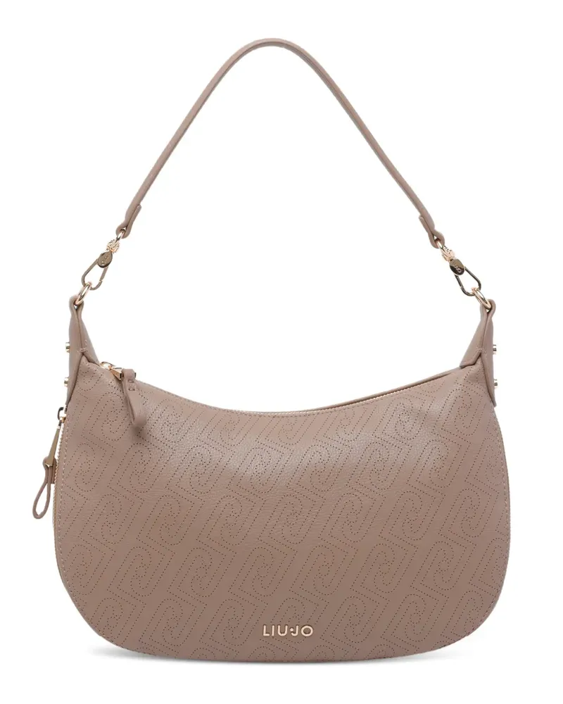 Liu Jo Schultertasche mit Logo - Nude Nude