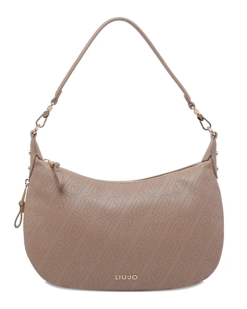Liu Jo Schultertasche mit Logo - Nude Nude