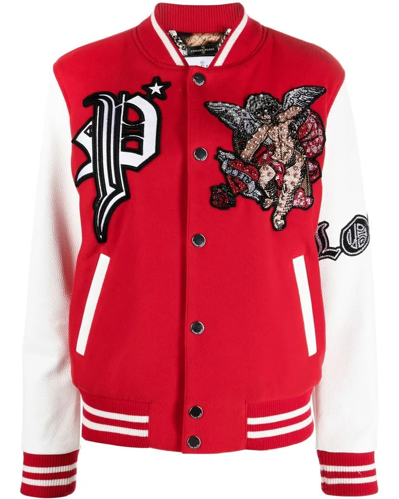 Philipp Plein Love Angel Bomberjacke - Rot Rot