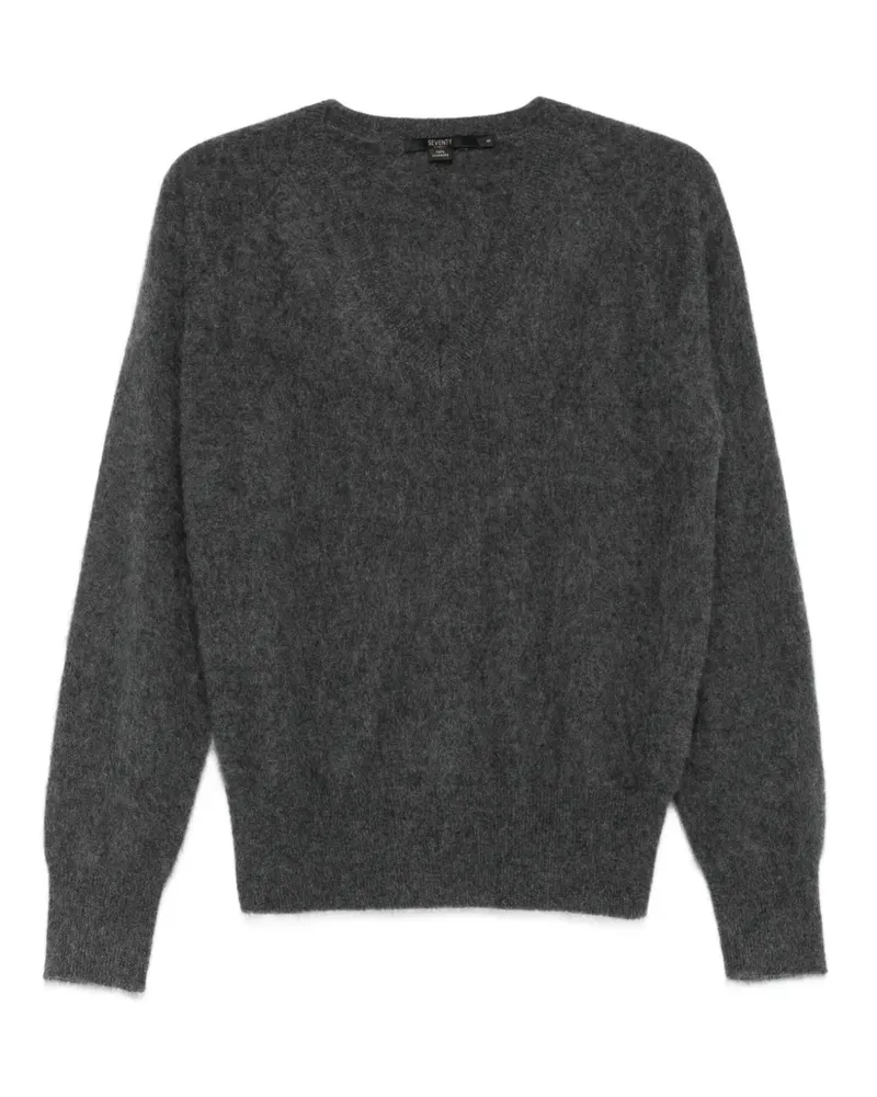Seventy Kaschmirpullover mit V-Ausschnitt - Grau Grau