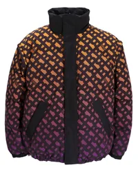 HUGO BOSS x Khaby gefütterte Jacke mit Logo-Print Schwarz