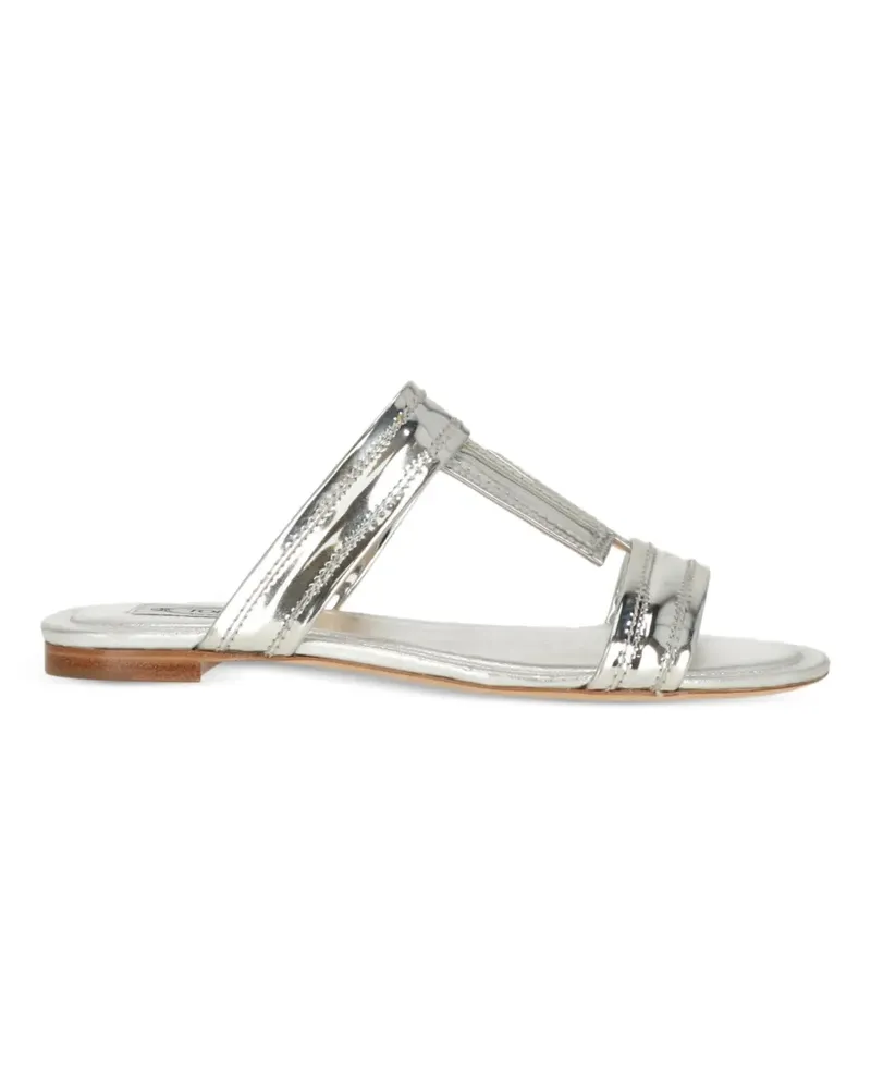 TOD'S cushioned leather sandals - Silber Silber