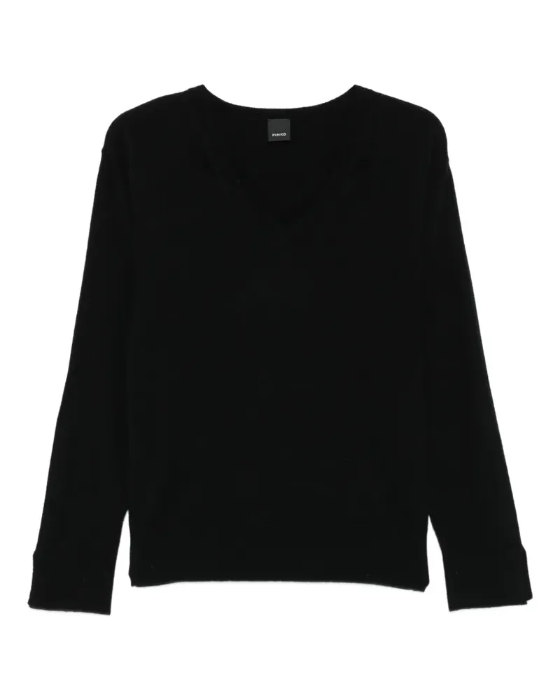 Pinko Spesso V-neck sweater - Schwarz Schwarz