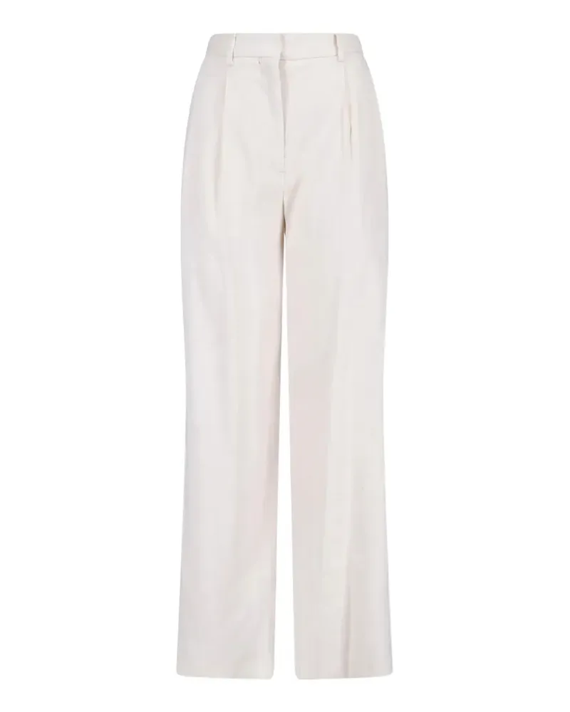 LARDINI pleated trousers - Weiß Weiß