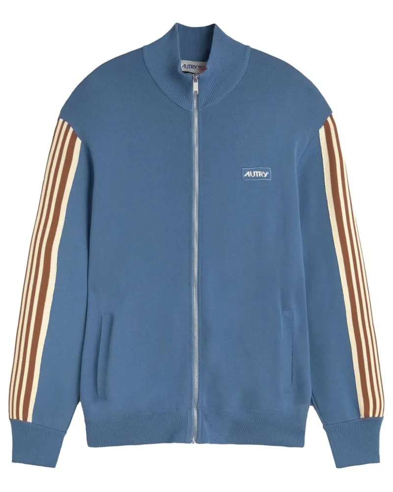 AUTRY Sweatshirtjacke mit Logo-Applikation - Blau Blau