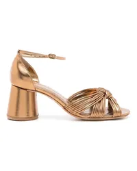 Sarah Chofakian Pumps mit Knotendetail Gold