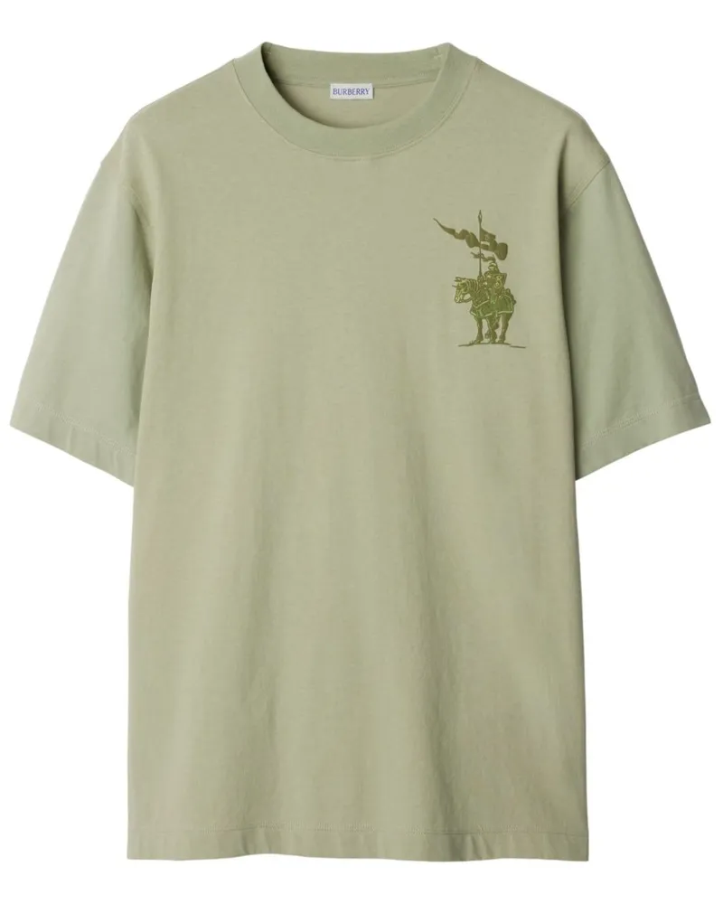 Burberry EKD T-Shirt aus Baumwolle - Grün Grün