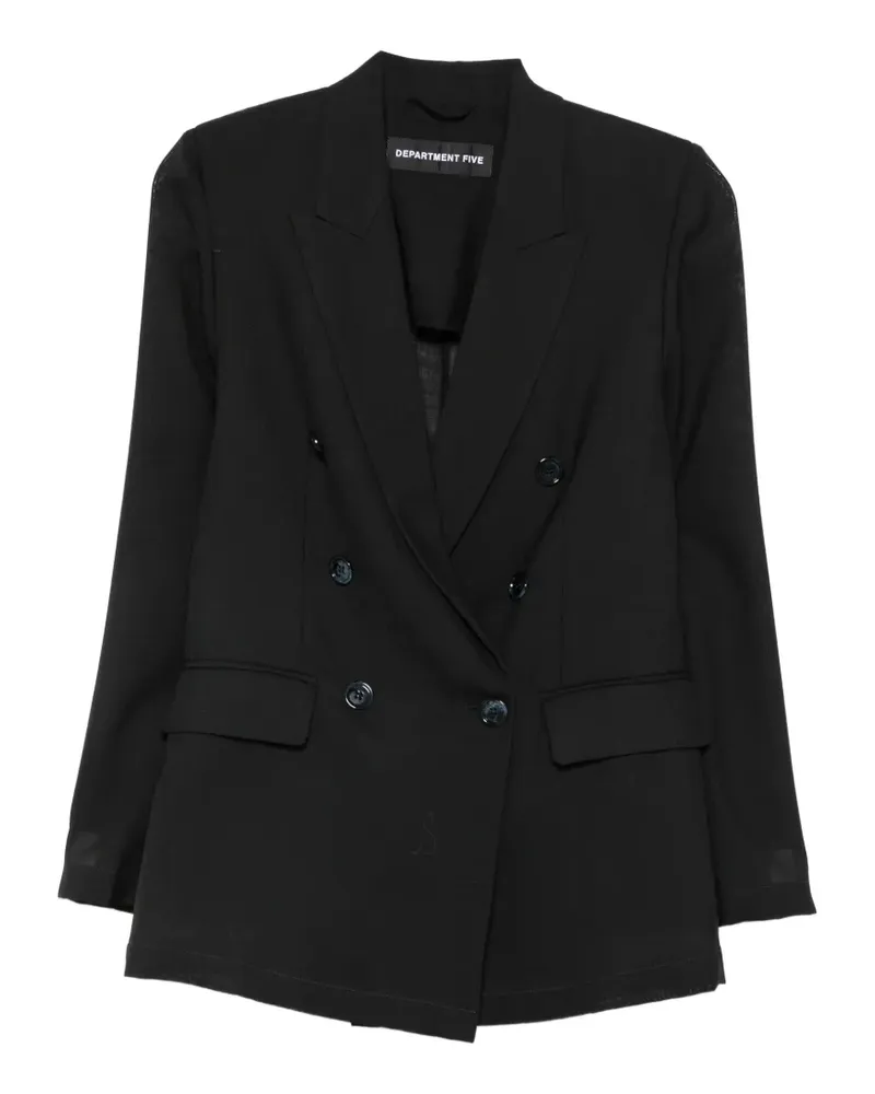 Department 5 single-breasted rear-slit blazer - Schwarz Schwarz