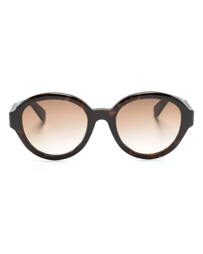 Chloé Runde Sonnenbrille in Schildpattoptik - Braun Braun