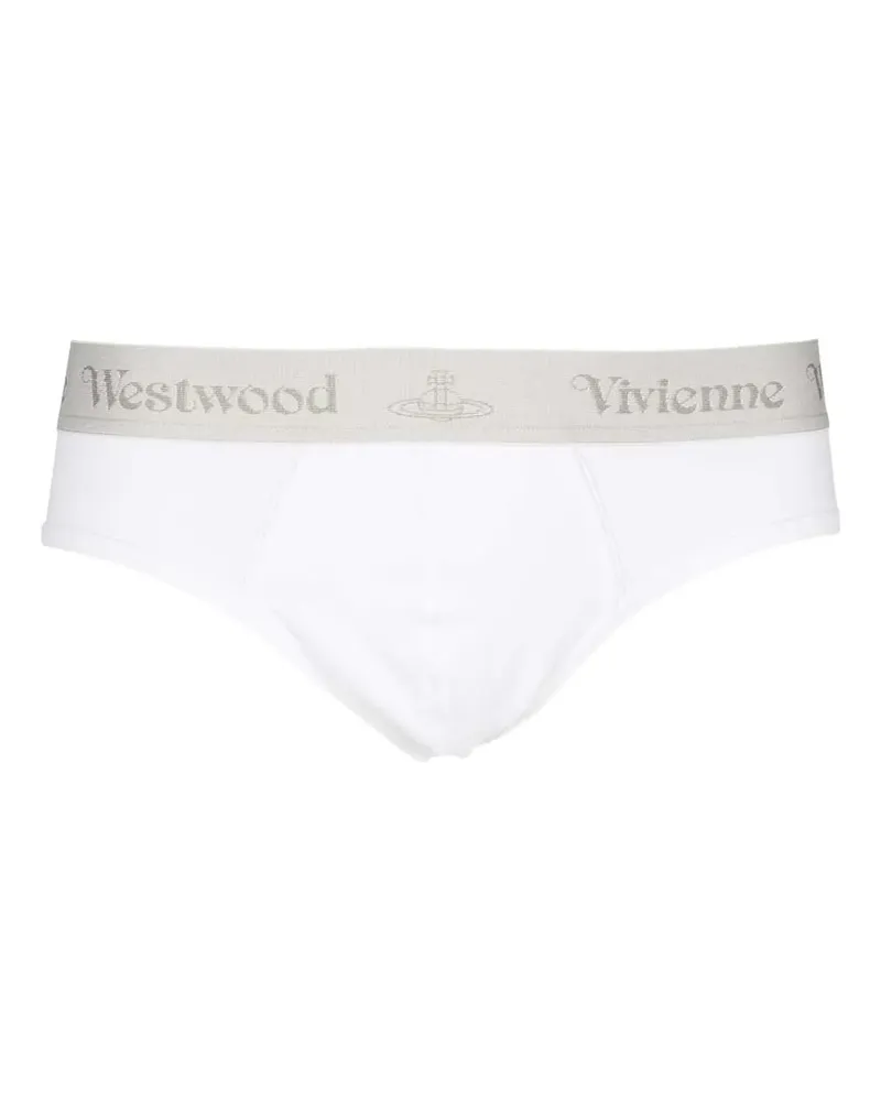 Vivienne Westwood logo-band cotton-blend briefs (pack of three) - Grau Grau