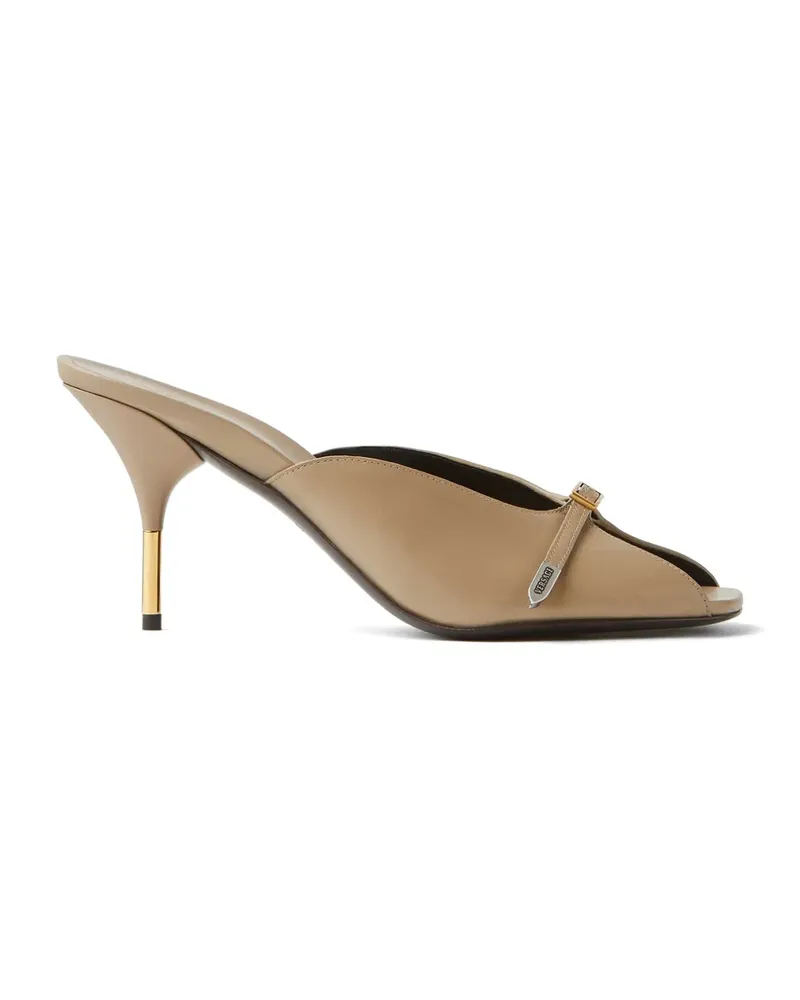 Versace Nyx Mules 80mm - Nude Nude