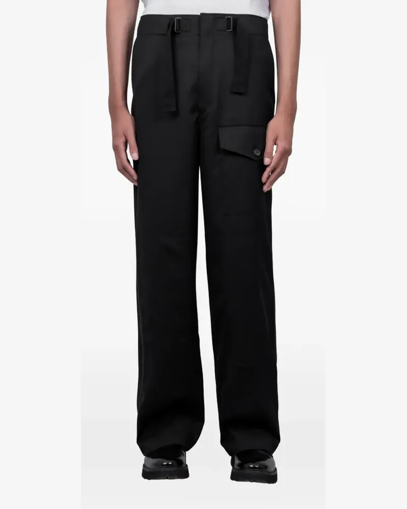 AURALEE buckled cargo pants - Schwarz Schwarz