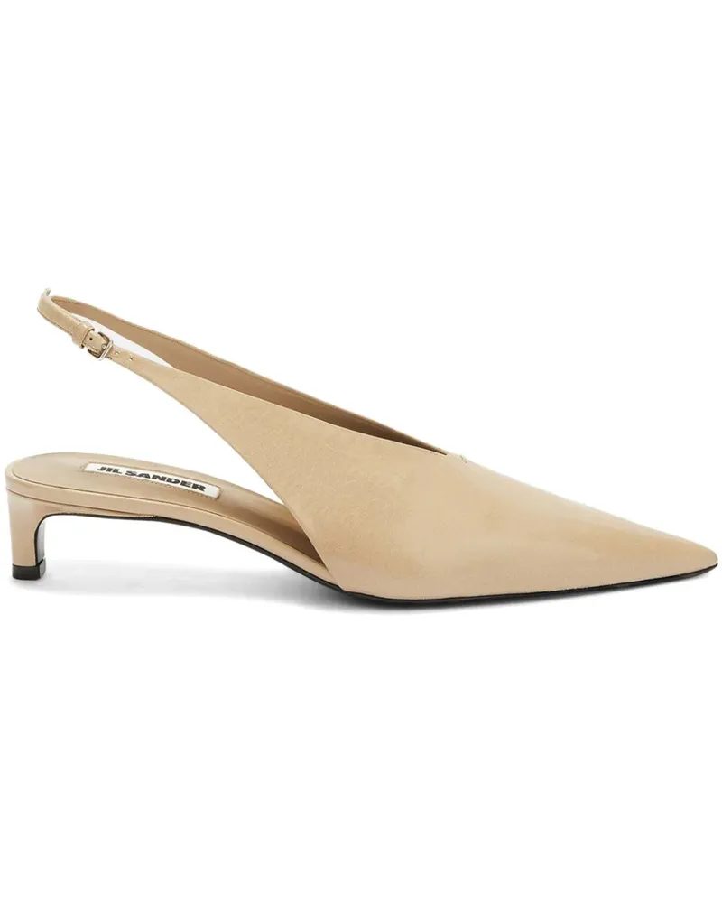 Jil Sander Pumps mit Slingback-Riemen - Nude Nude