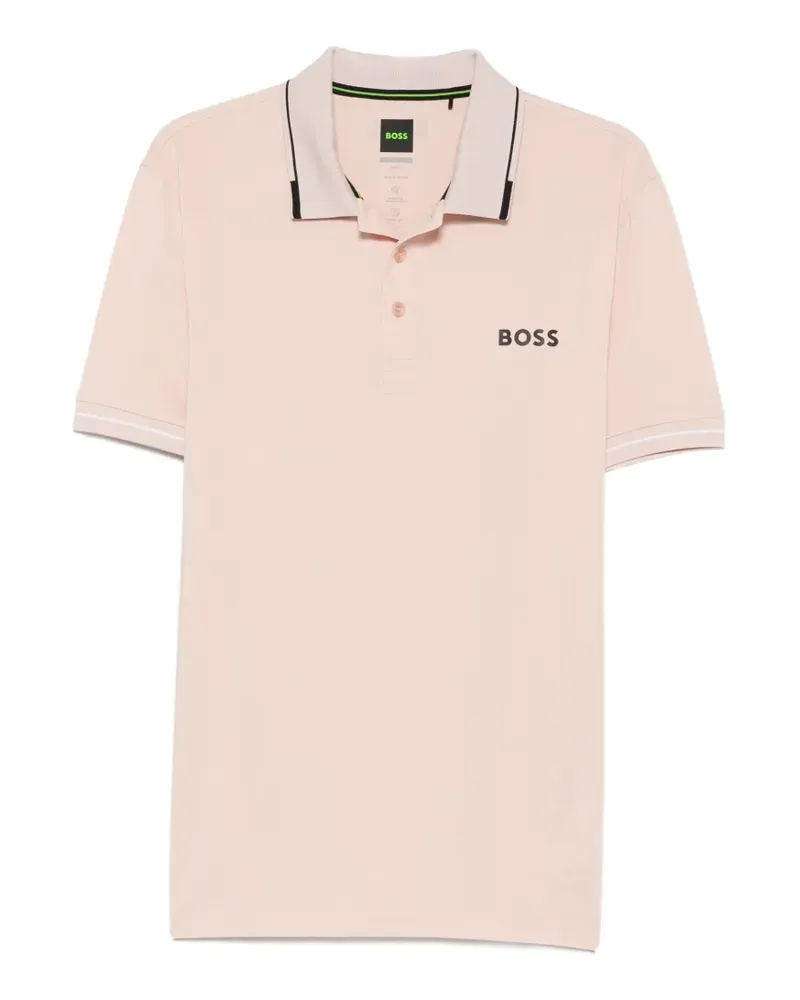 HUGO BOSS Poloshirt mit Logo-Print - Rosa Rosa