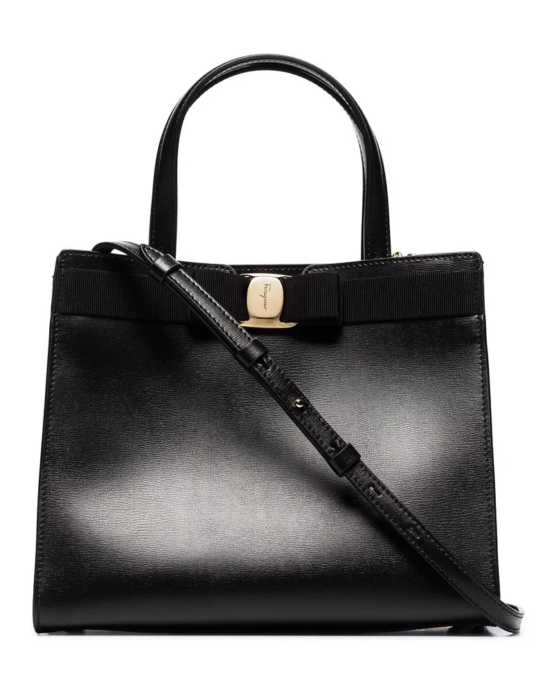 Ferragamo Vara' Schultertasche Schwarz