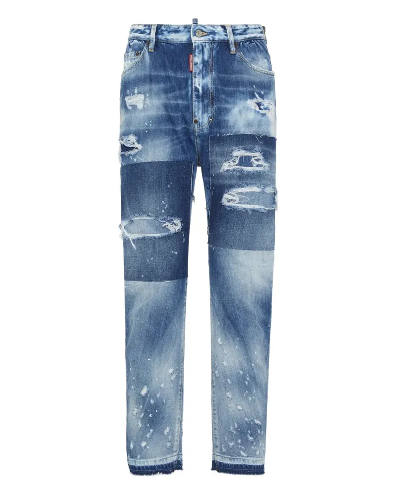 Dsquared2 Ausgeblichene Jeans - Blau Blau