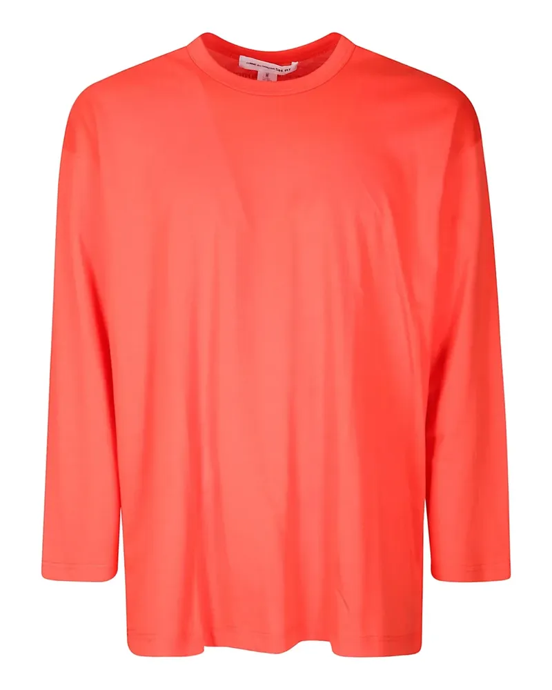 Comme des Garçons Langarmshirt mit Rundhalsausschnitt - Rot Rot