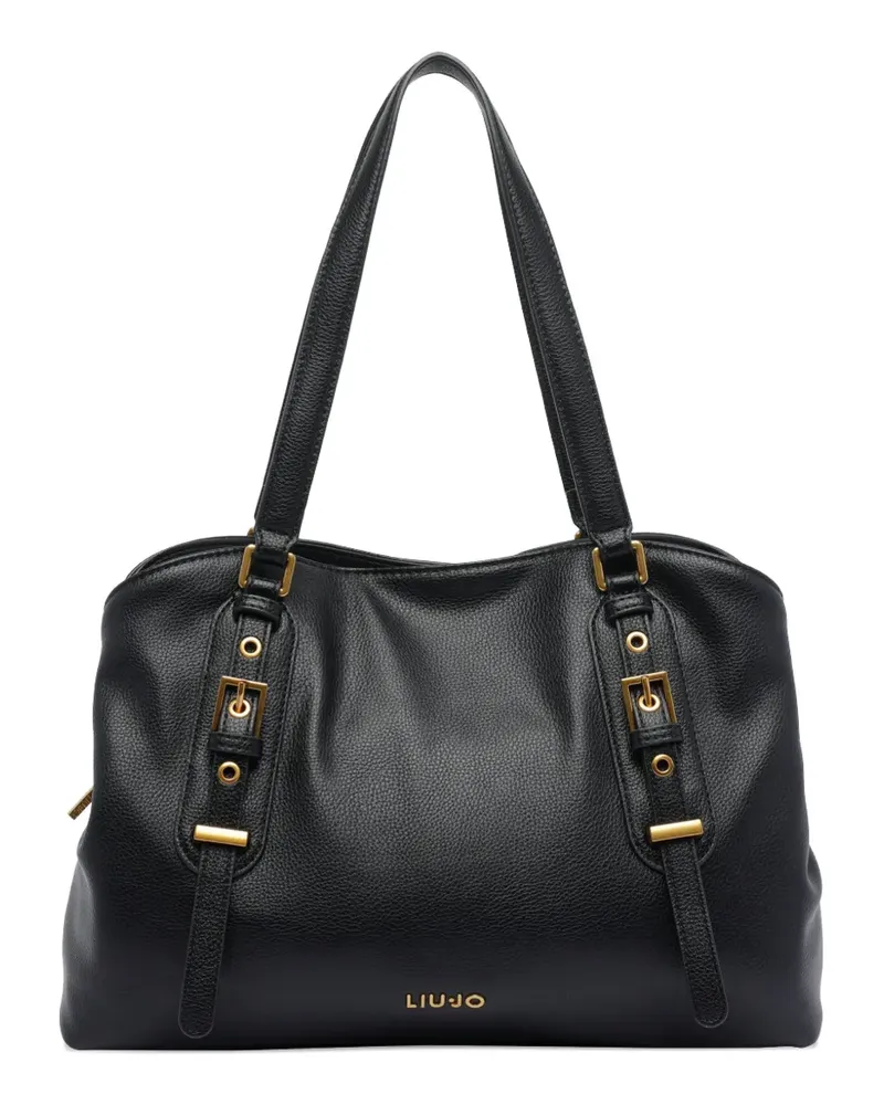 Liu Jo Schultertasche mit Schnallendetail - Schwarz Schwarz